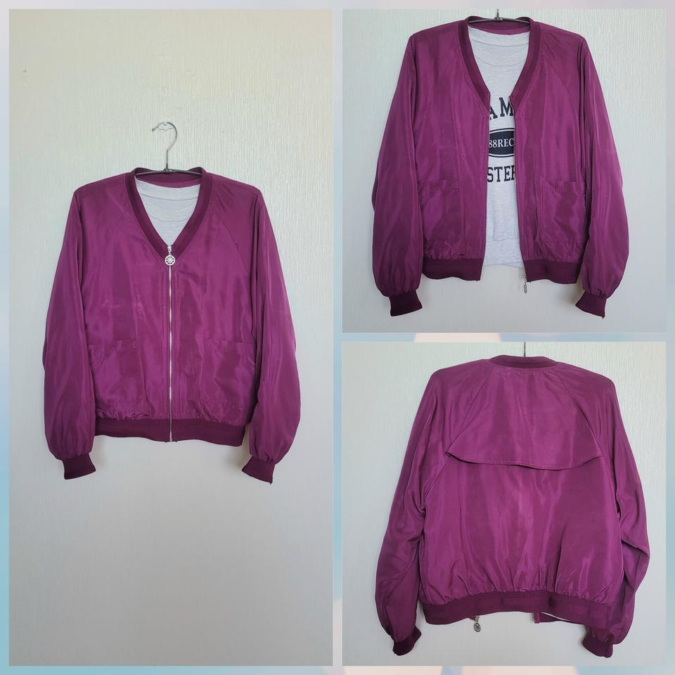 V넥  점퍼 55. 마젠타색상