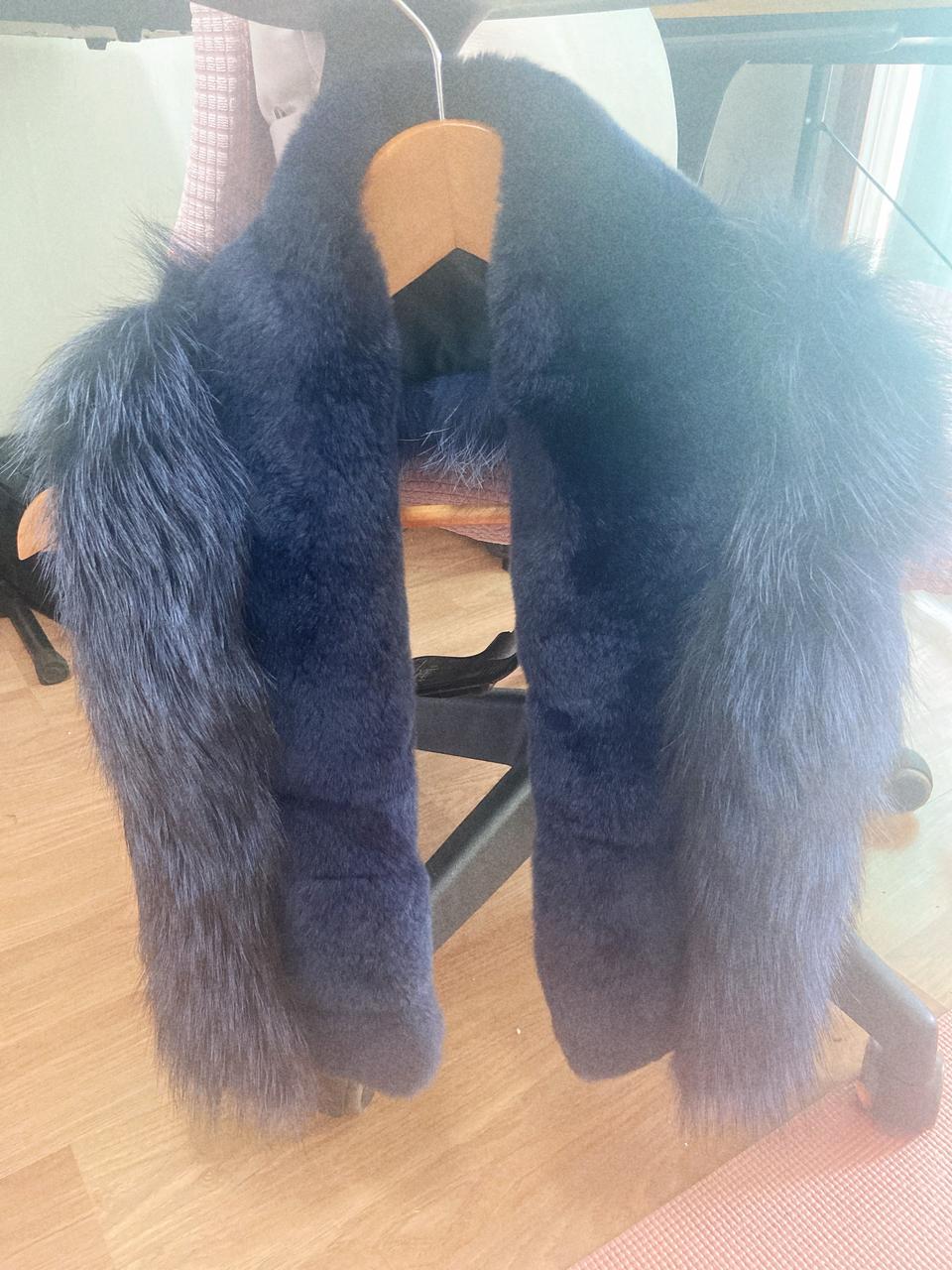 FACERE 천연모피 여우토끼털 100% 목도리