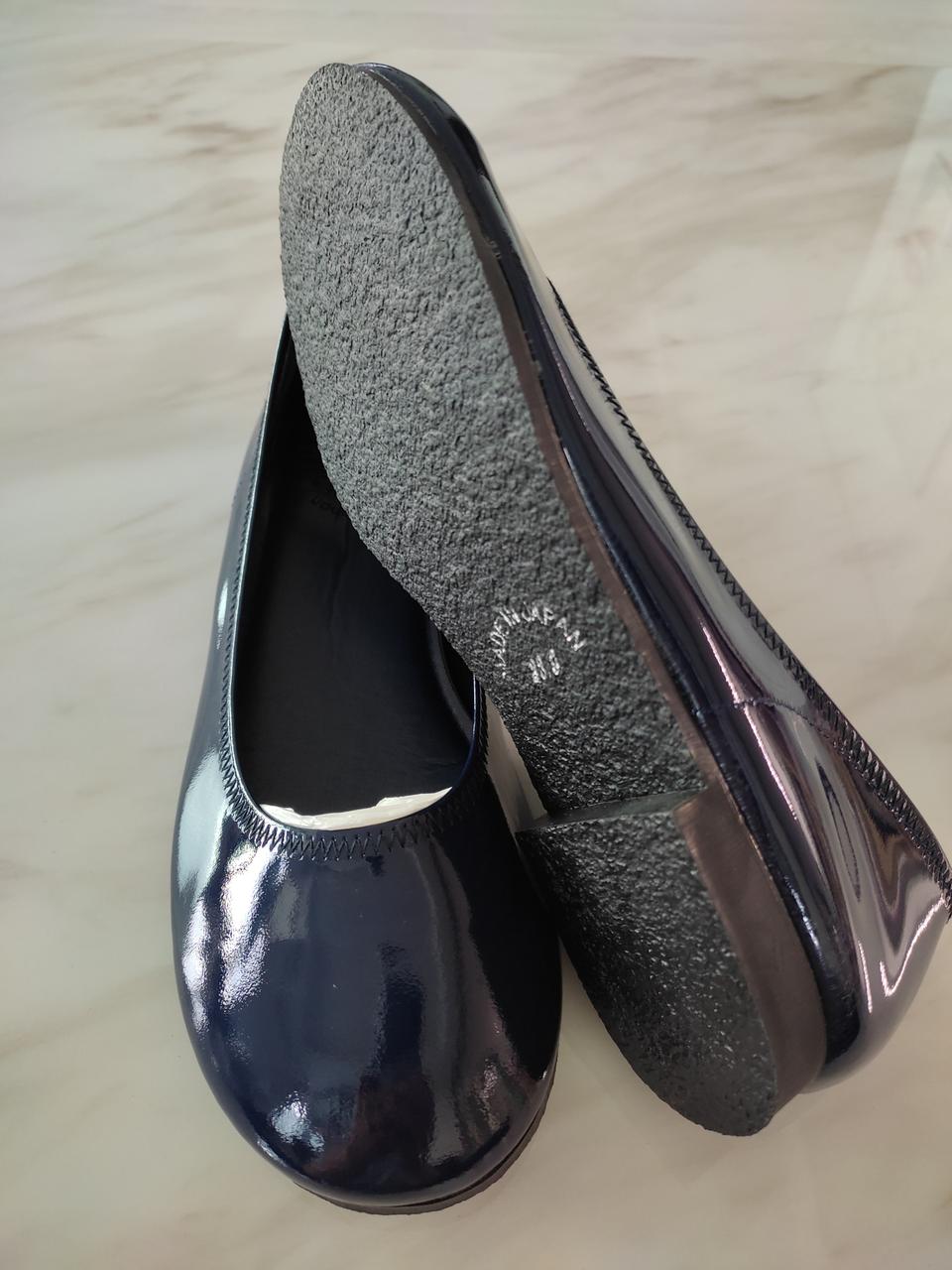 일본수제화(네이비유광) made in japan 플렛슈즈