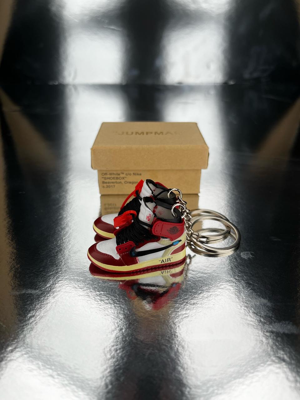 조던1 오프화이트 시카고 더텐 신발피규어 키링