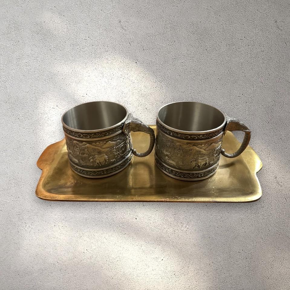 푸케면세점 10만원 구매 주석 97% 정품 주석머그컵 330ml 1쌍