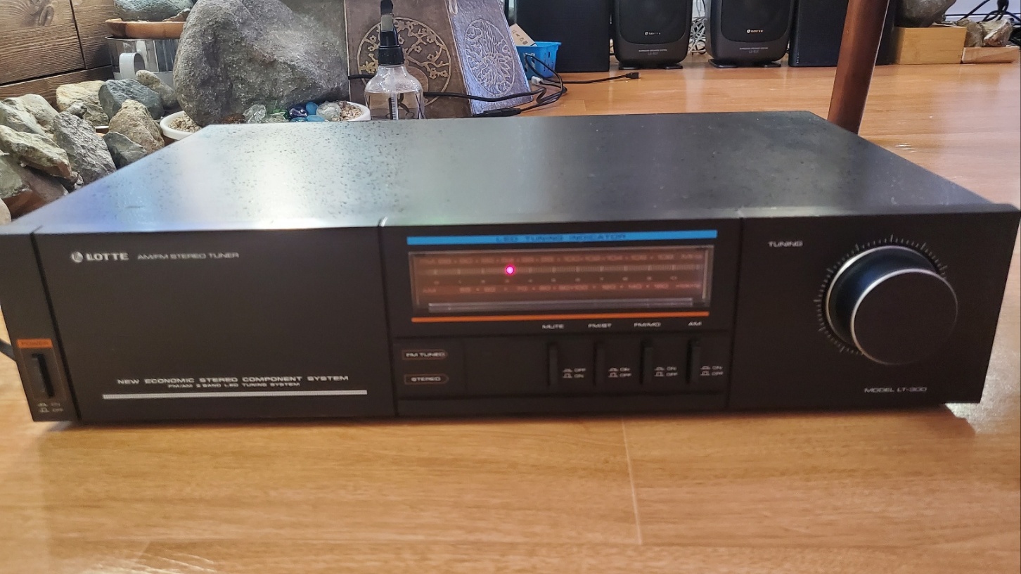 롯데 빈티지 최고급 아날로그 튜너 초 민트급