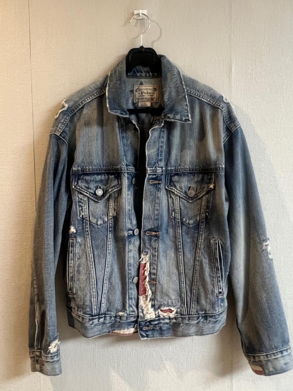 폴로 별 데님 자켓 m사이즈
