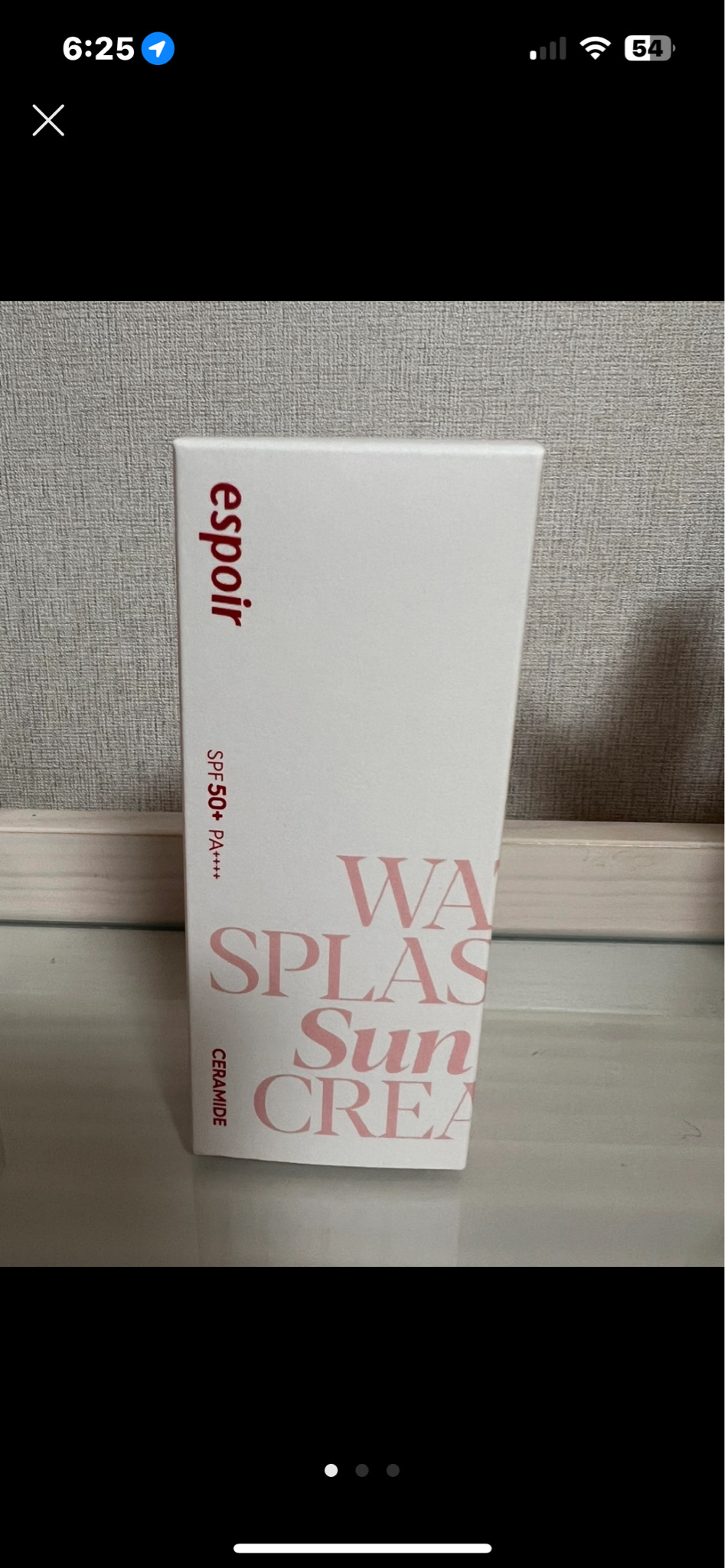 에스쁘아 워터 스플래쉬 선크림 세라마이드 미개봉 새 상품