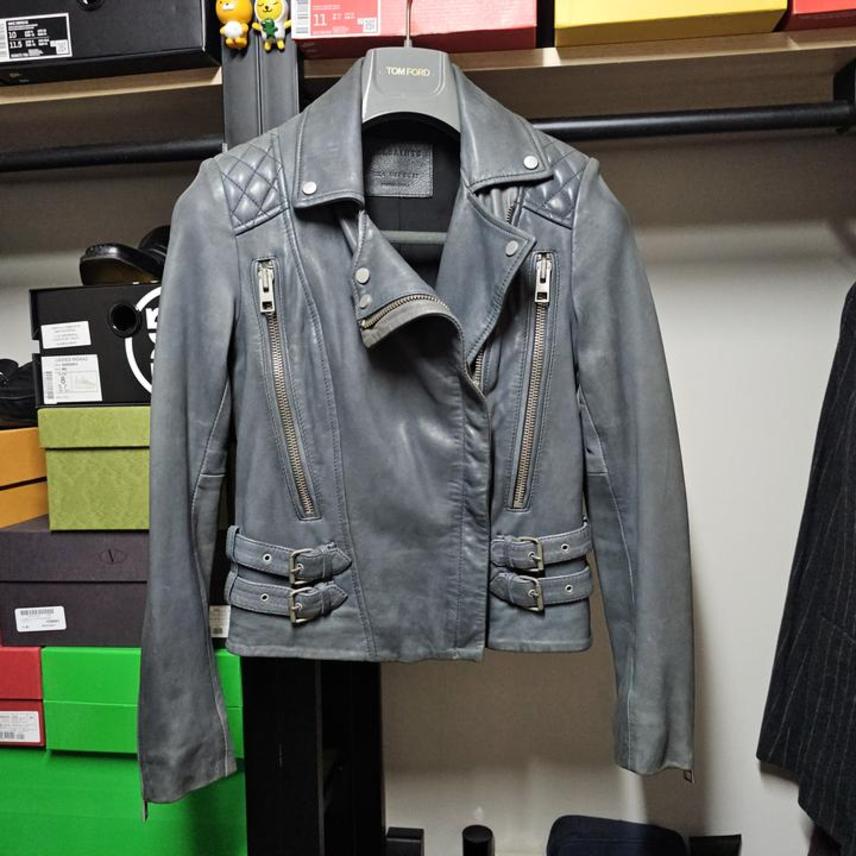 올세인츠 HAWAS BIKER 부드러운가죽 여성라이더자켓 85-90