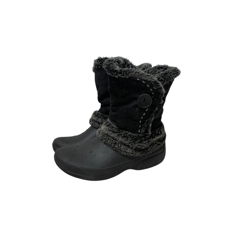 Crocs button point stitch boots