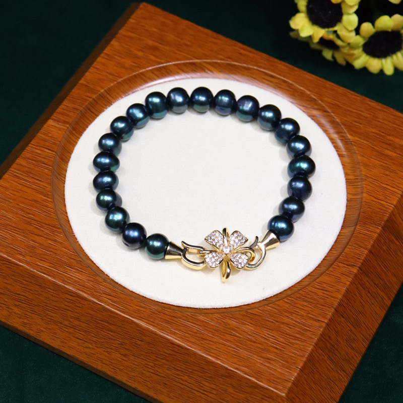 천연 담수진주 팔찌