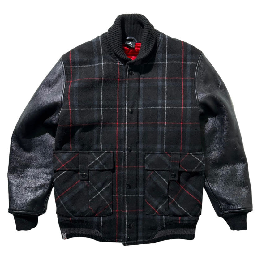 나이키 조던 울 레더 소가죽 바시티 스타디움 자켓(나이키 조던 야구점퍼)