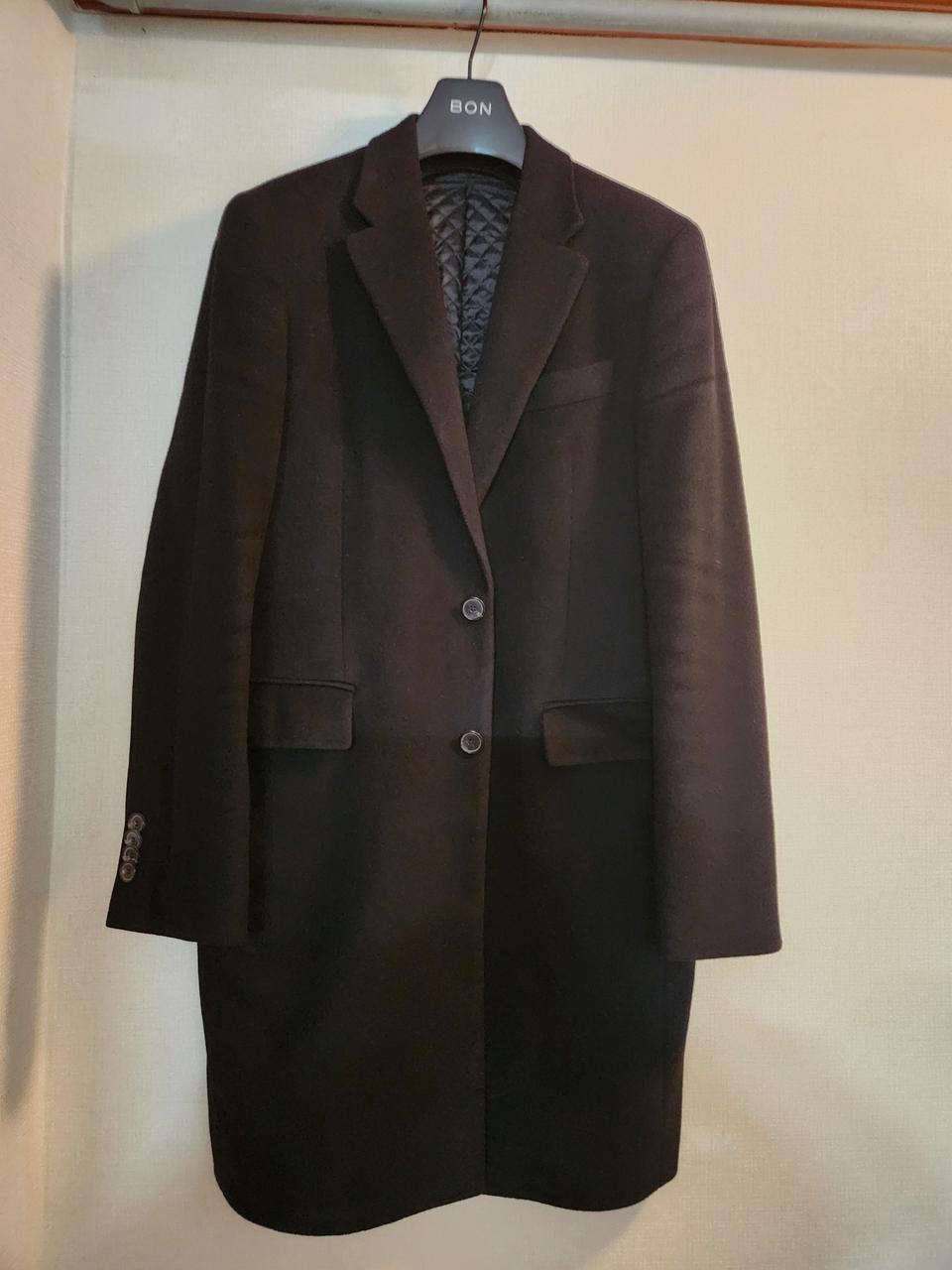 본(BON)캐시미어 100% 이태리 브레스키사 코트(105)