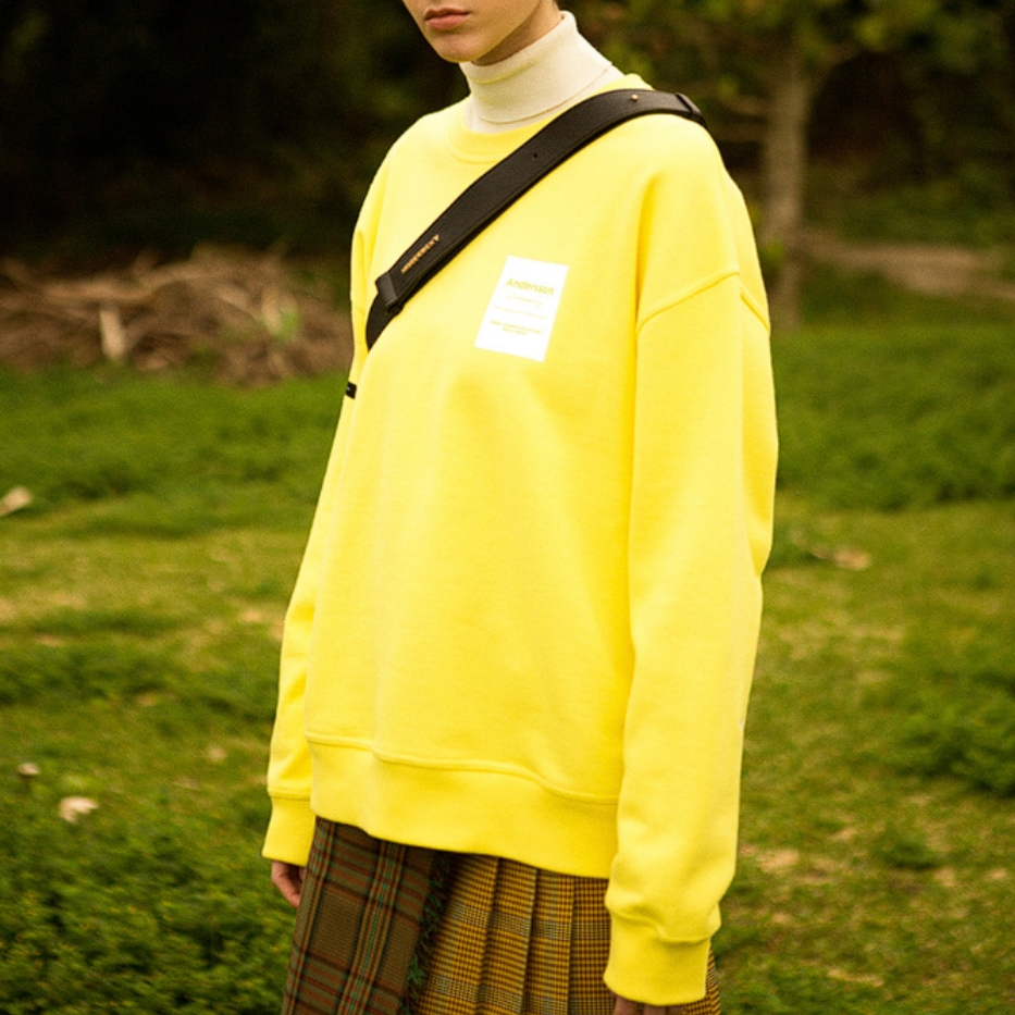 앤더슨벨 유니섹스 프린트 로고 맨투맨