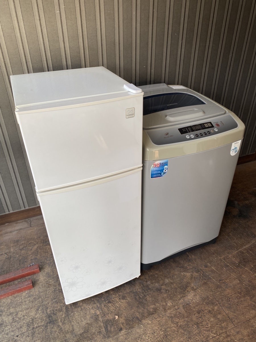 원룸 소형 10키로 세탁기 145리터냉장고