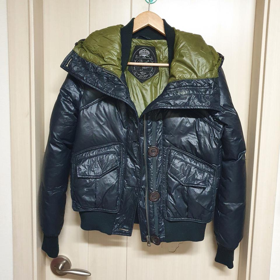 게스진 다운패딩 후드파카 M(82~89)