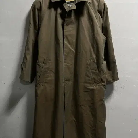 105-110 LANCETTI 올드스쿨 루즈핏 내피 발마칸 롱코트 정품