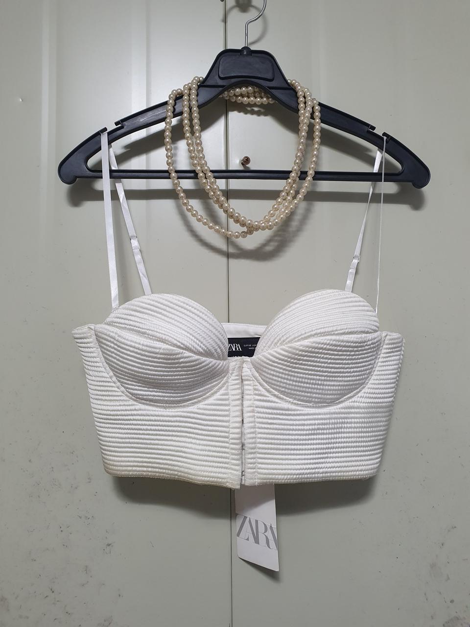 택55900원.특가새)ZARA 자라 탑 블라우스.브라탑.크롭.