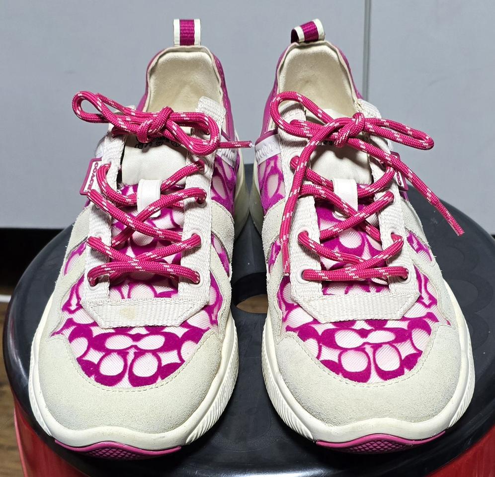 코치 화이트 시티솔 러너 스니커즈 240mm