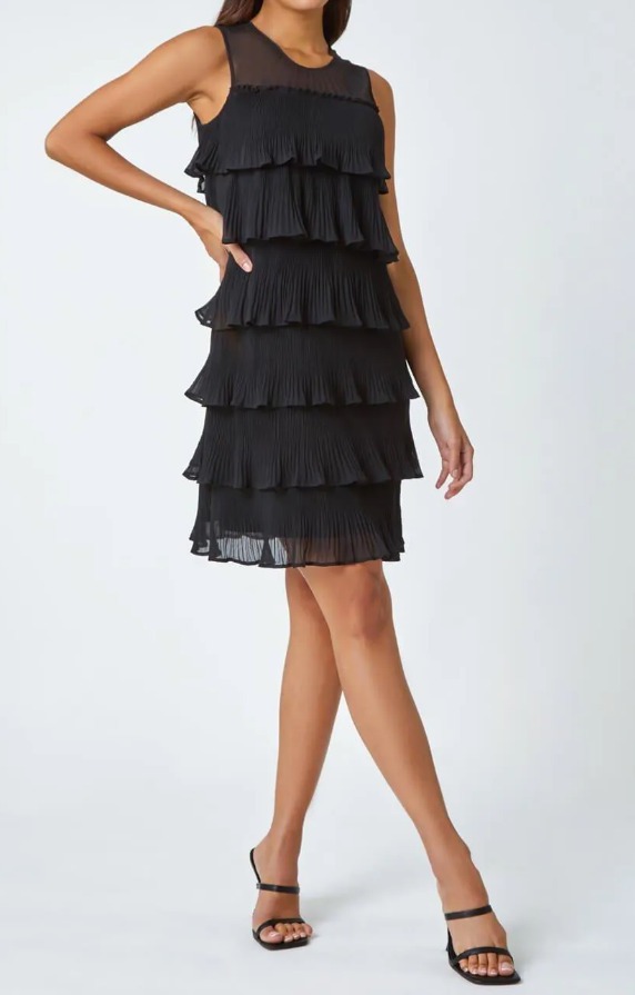 민소매 레이스 캡 뷔스티에 스팡클 캉캉 드레스 섹시 원피스 광택 홀복