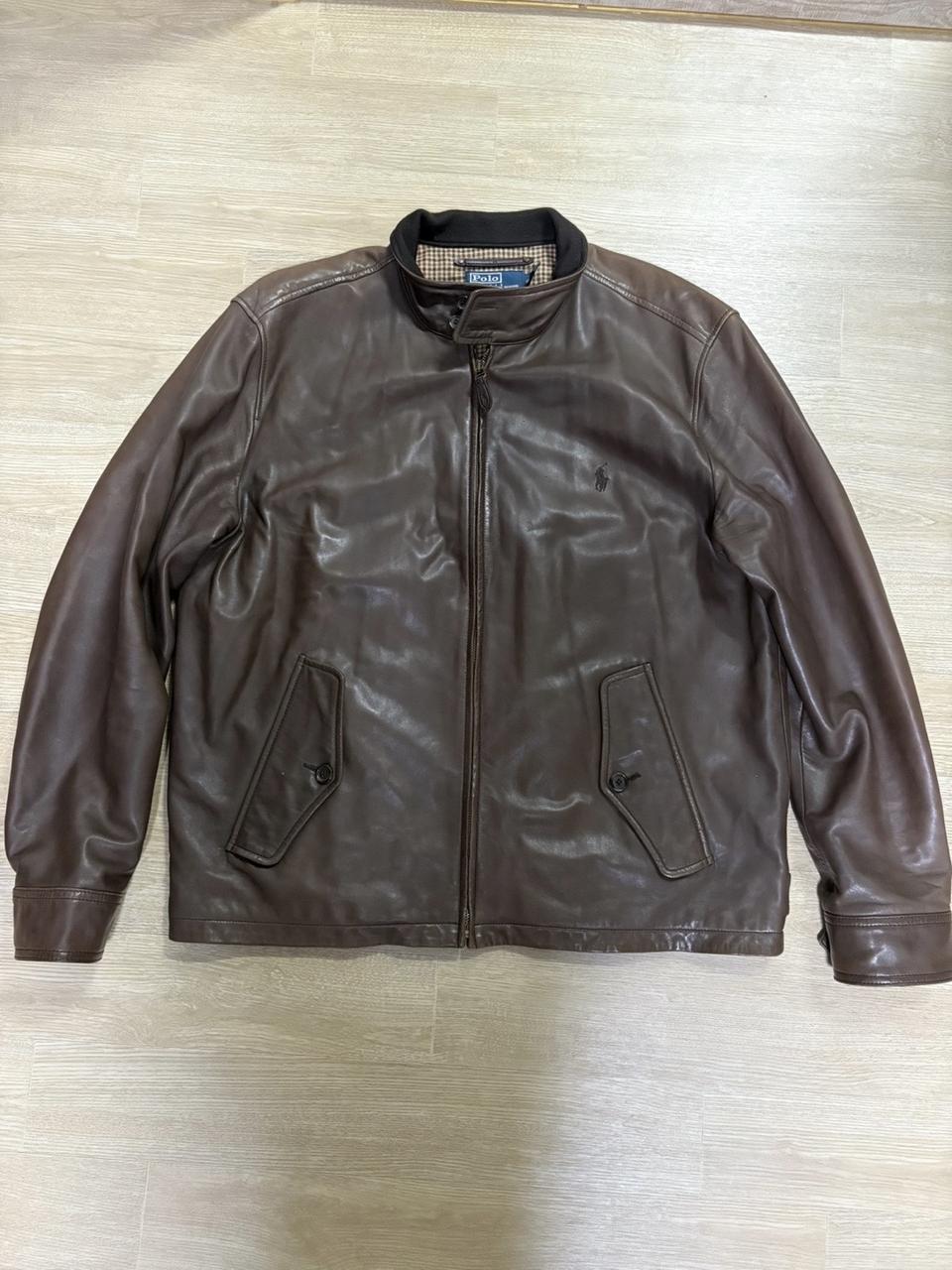 폴로 가죽 자켓