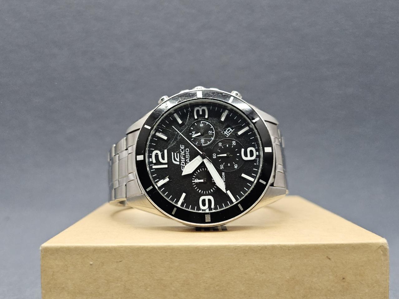 카시오 크로노 시계 검판