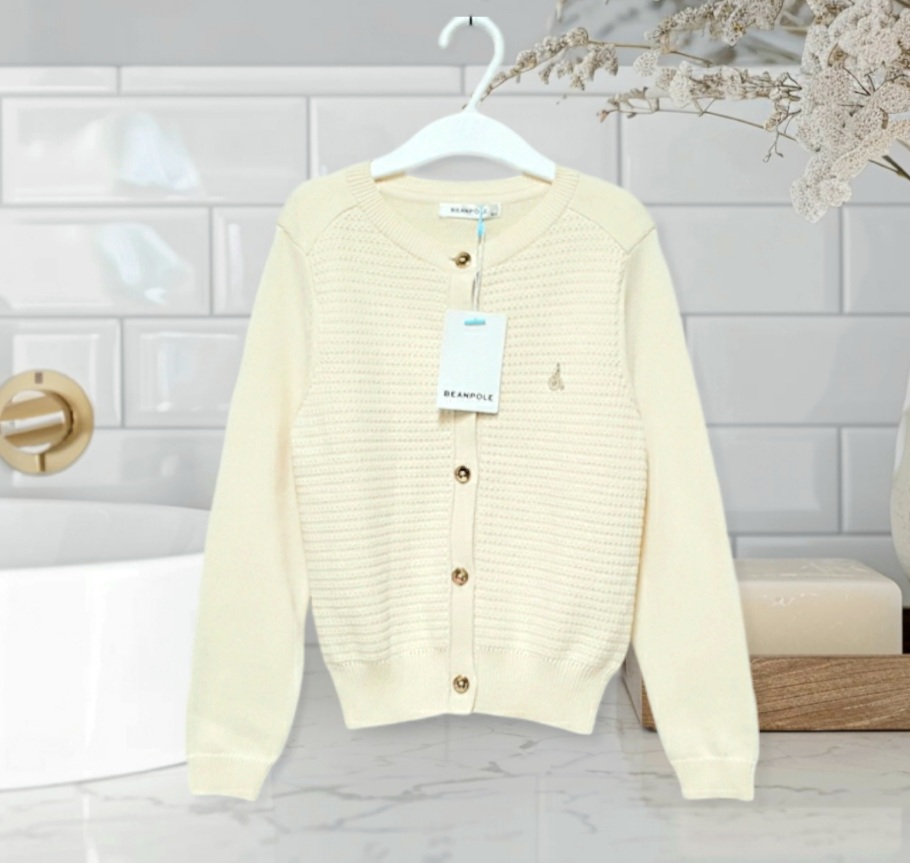 120 6세 빈폴 키즈 새상품  6세 7세 니트 가디건 여아 유아 아동