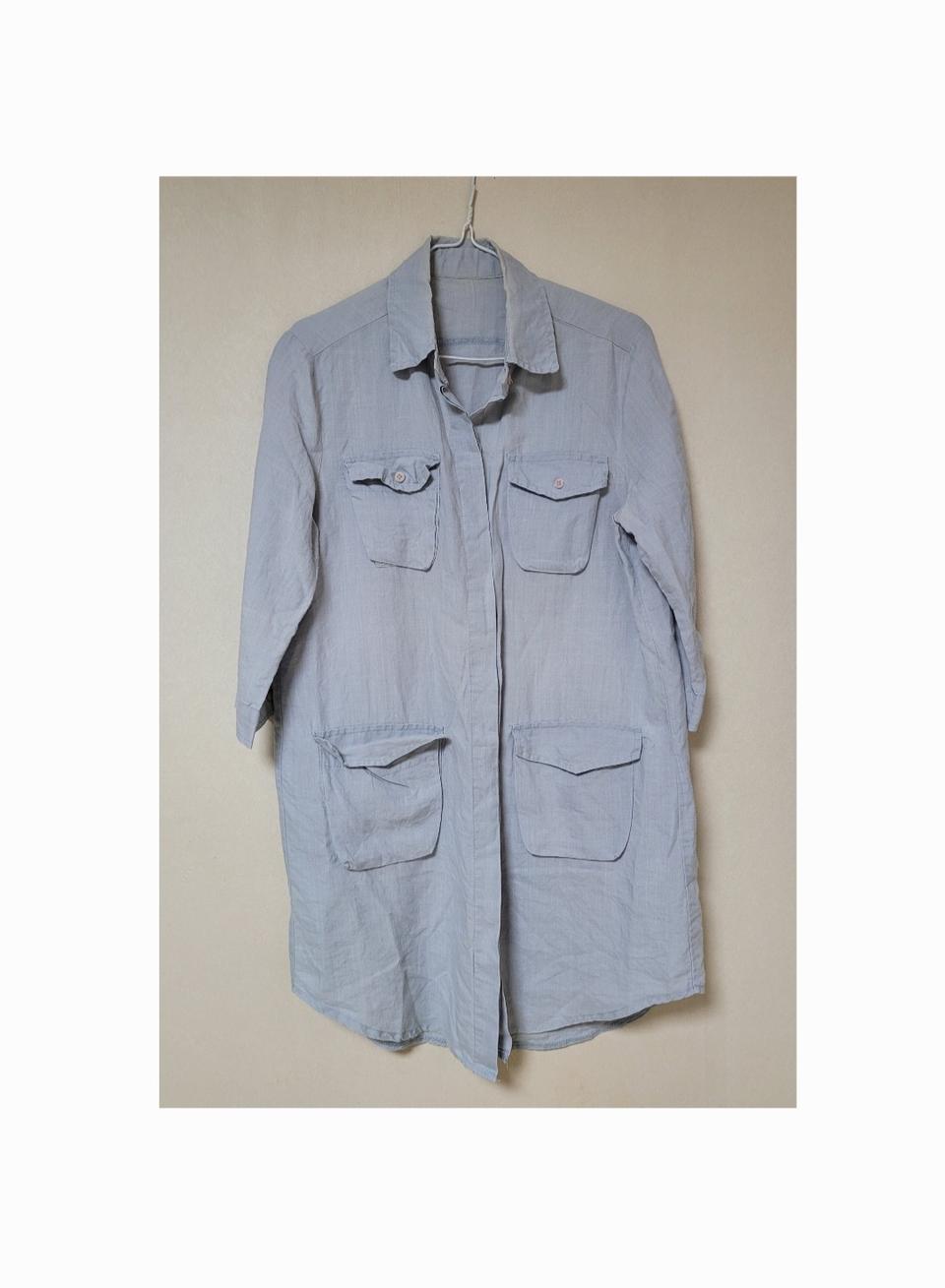 블라우스 셔츠 원피스 하늘색