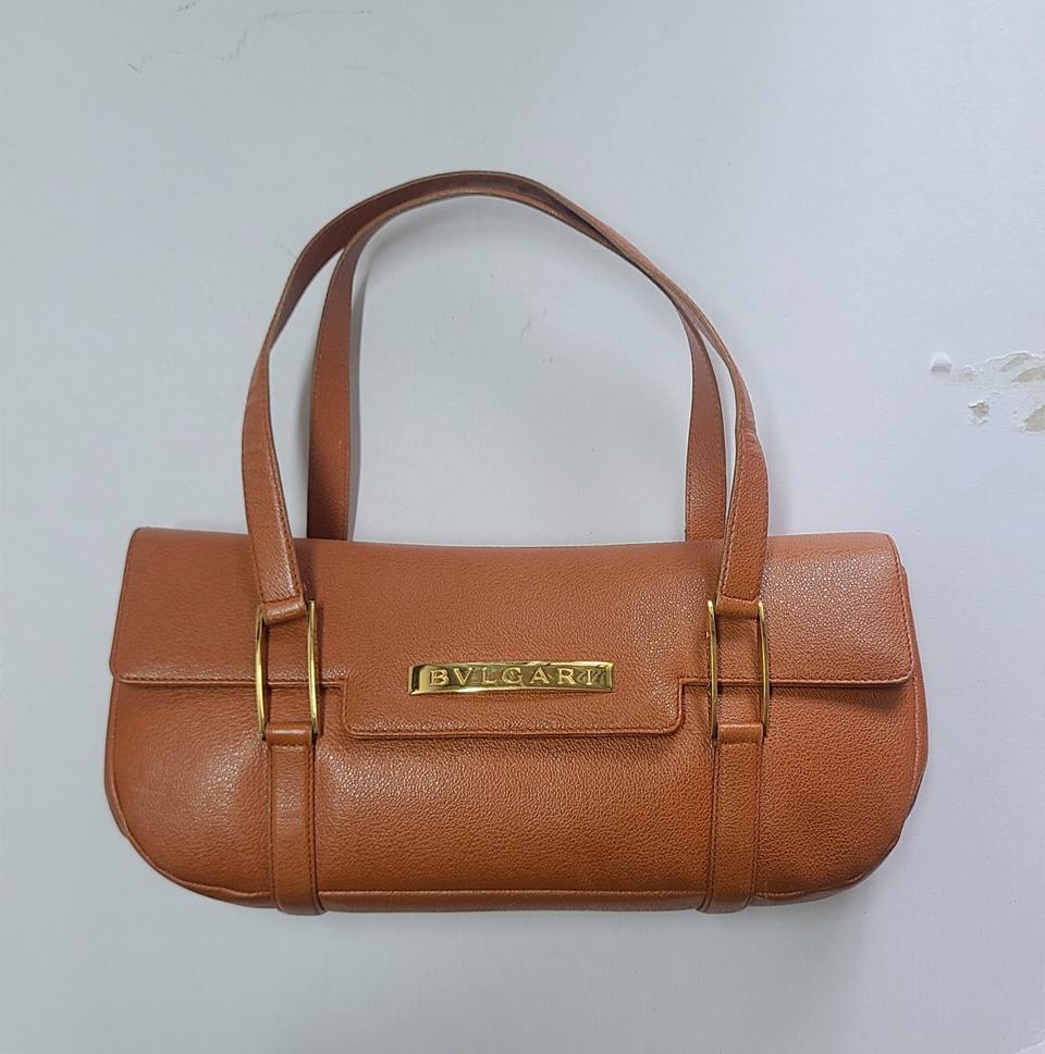 불가리 레더 토트백