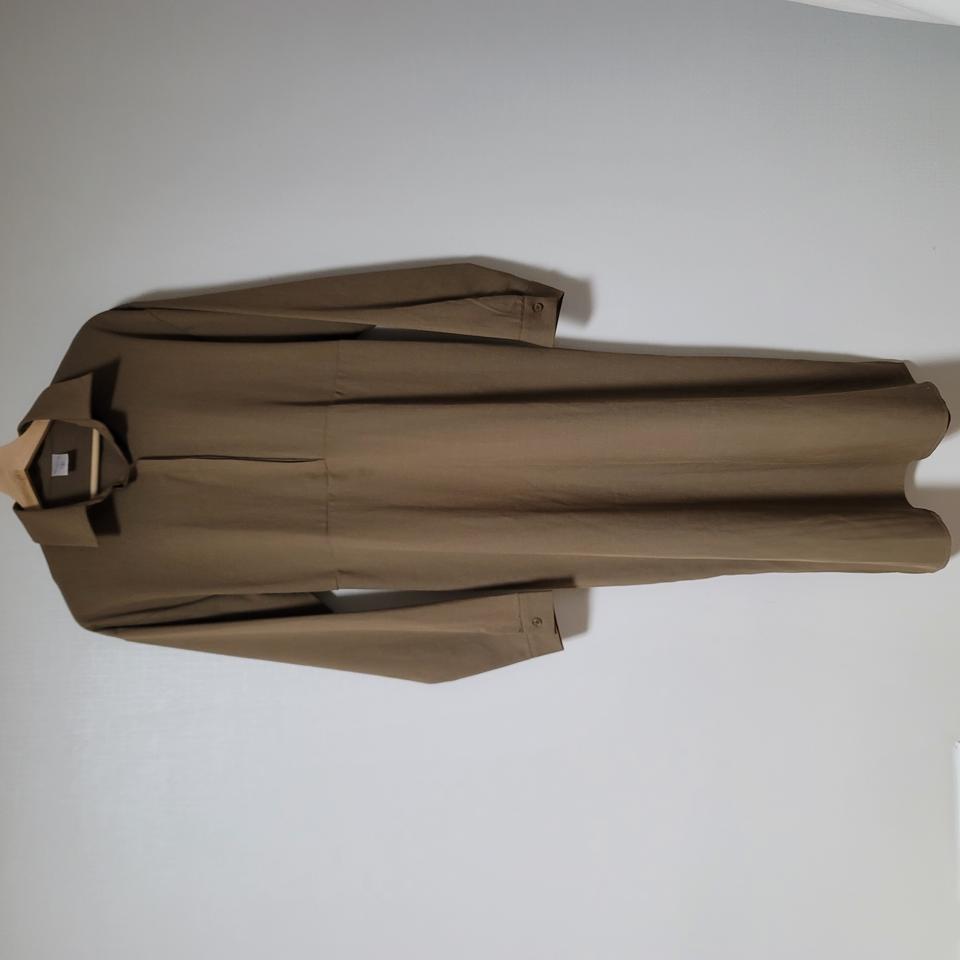 셔츠형 밴딩 끈 원피스