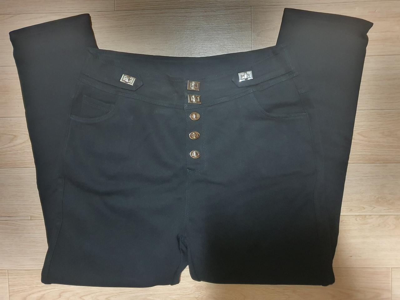 88-88반/약기모 신축성 좋은 버클 단추 여성 겨울 하이웨이스트 긴바지