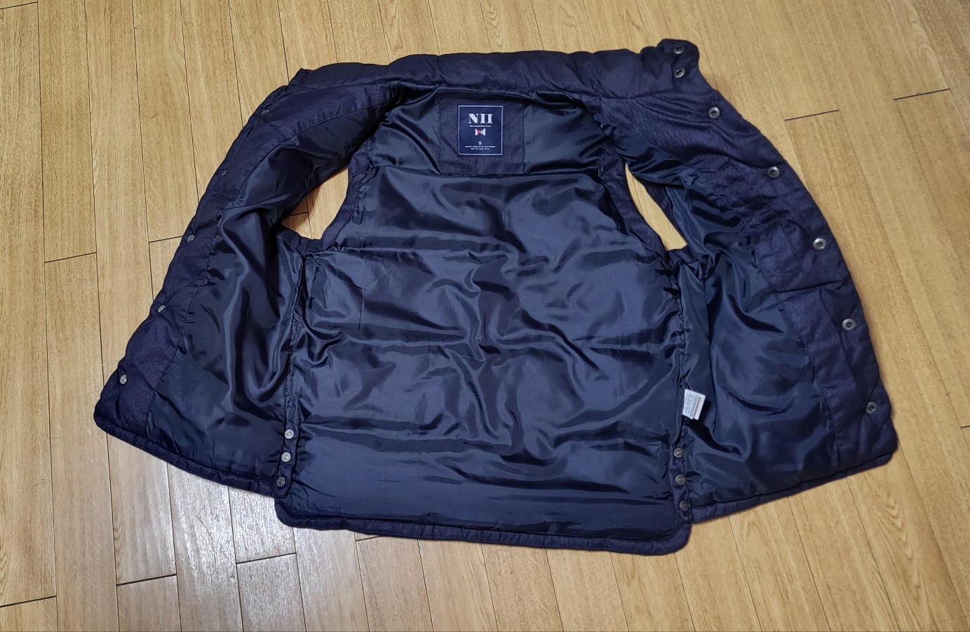 NII패딩조끼/남성용/90~95/실측가슴50