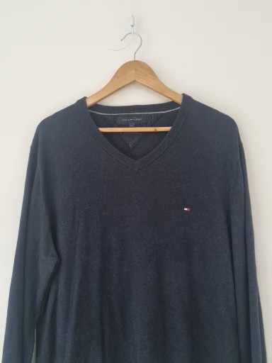 타미힐피거 코튼캐시미어 브이넥 니트(105사이즈)