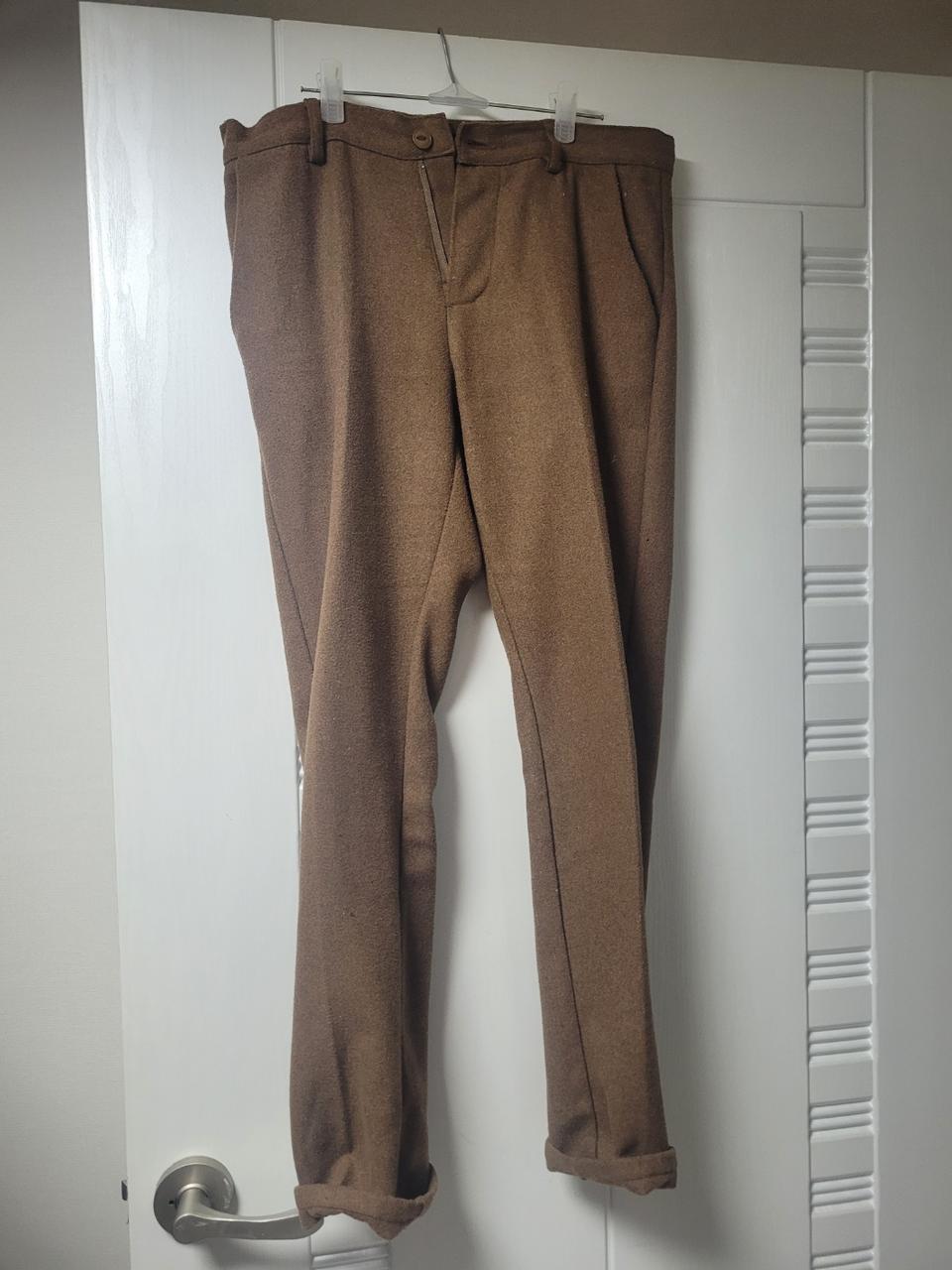 브라운 모직 긴바지 2벌 일괄팝니다 급처