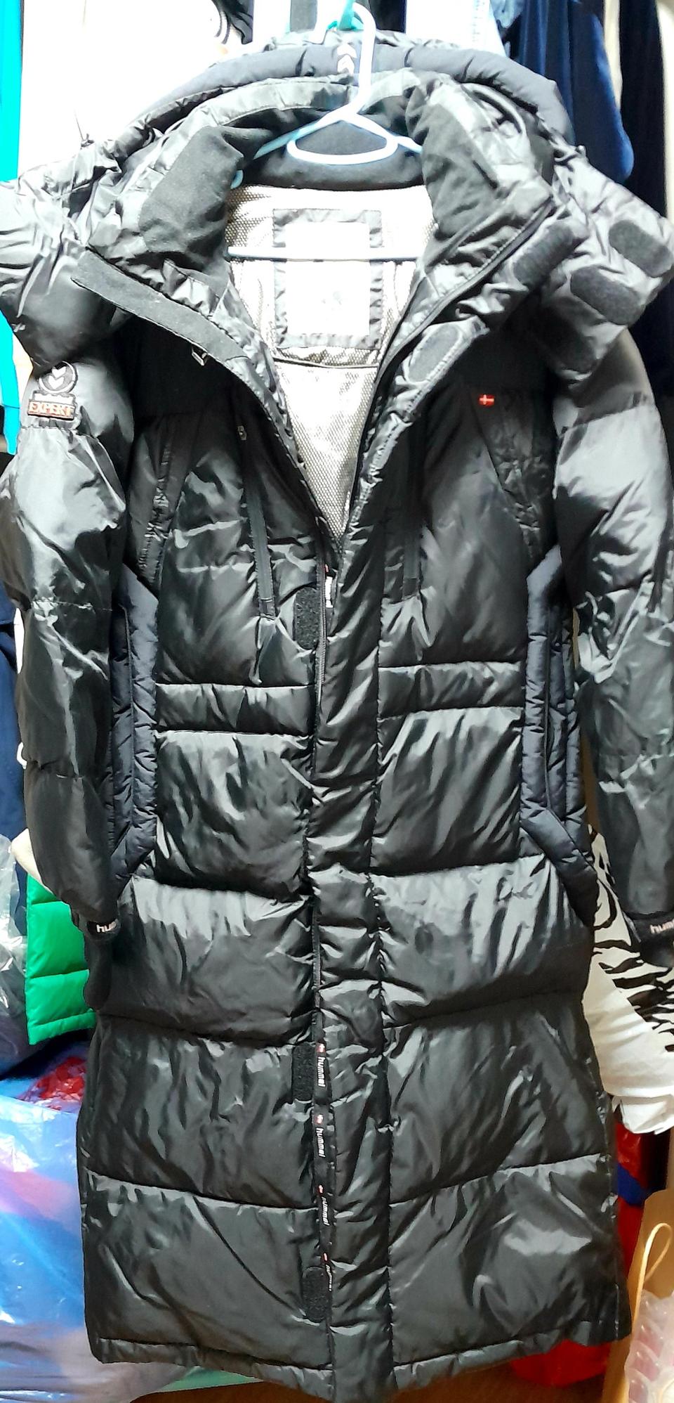 ♥Hummel 롱패딩 M 블랙 남녀공용