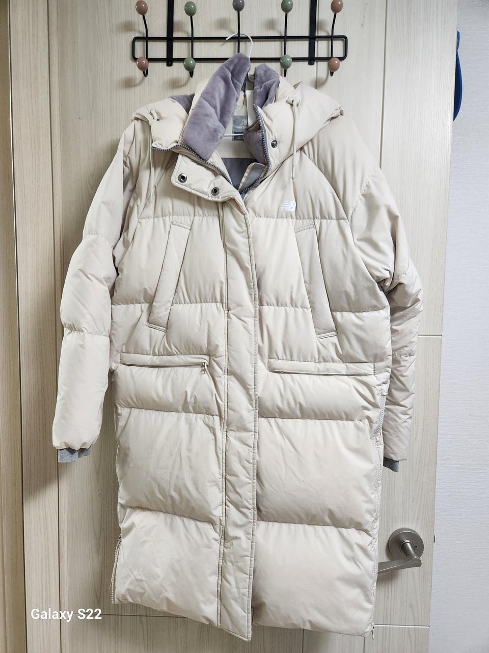 구스 뉴발 롱패딩 90