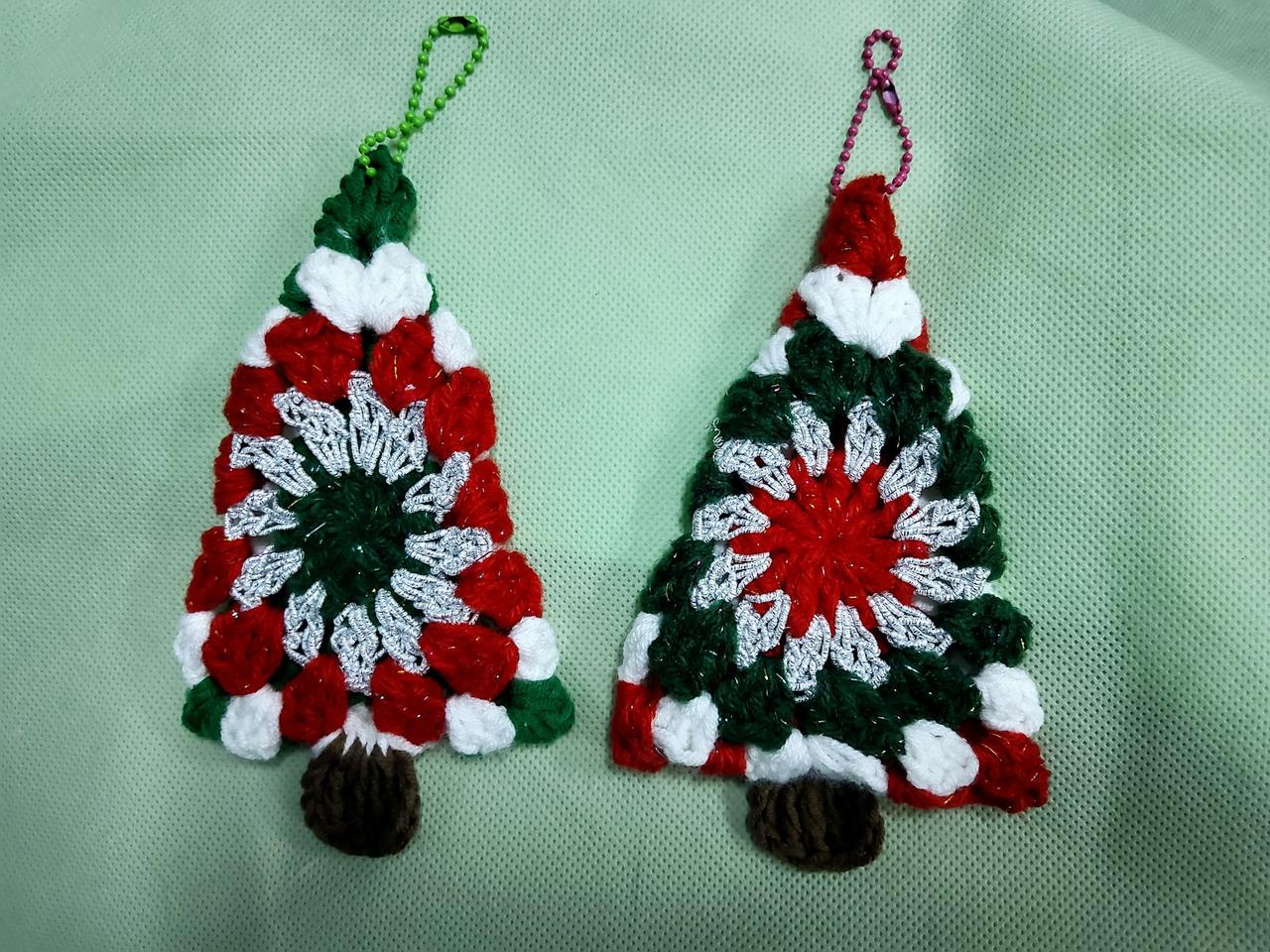 [새상품 /손뜨개] 크리스마스 장식  핸드메이드