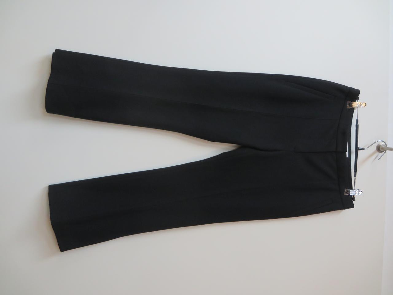 오즈세컨 블랙 밑단 트임 럭셔리  팬츠