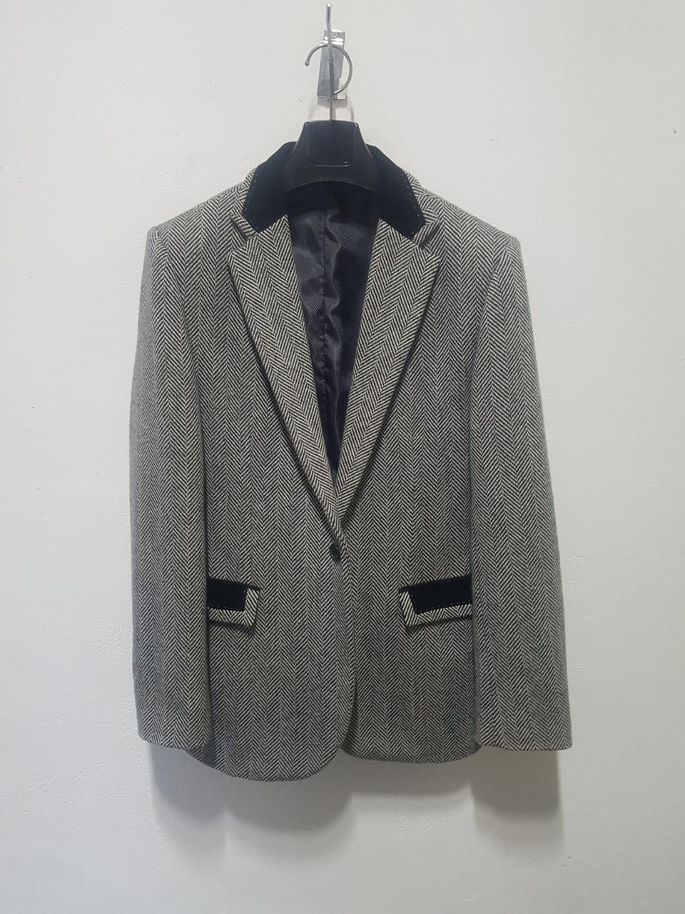 여성 헤링본 자켓