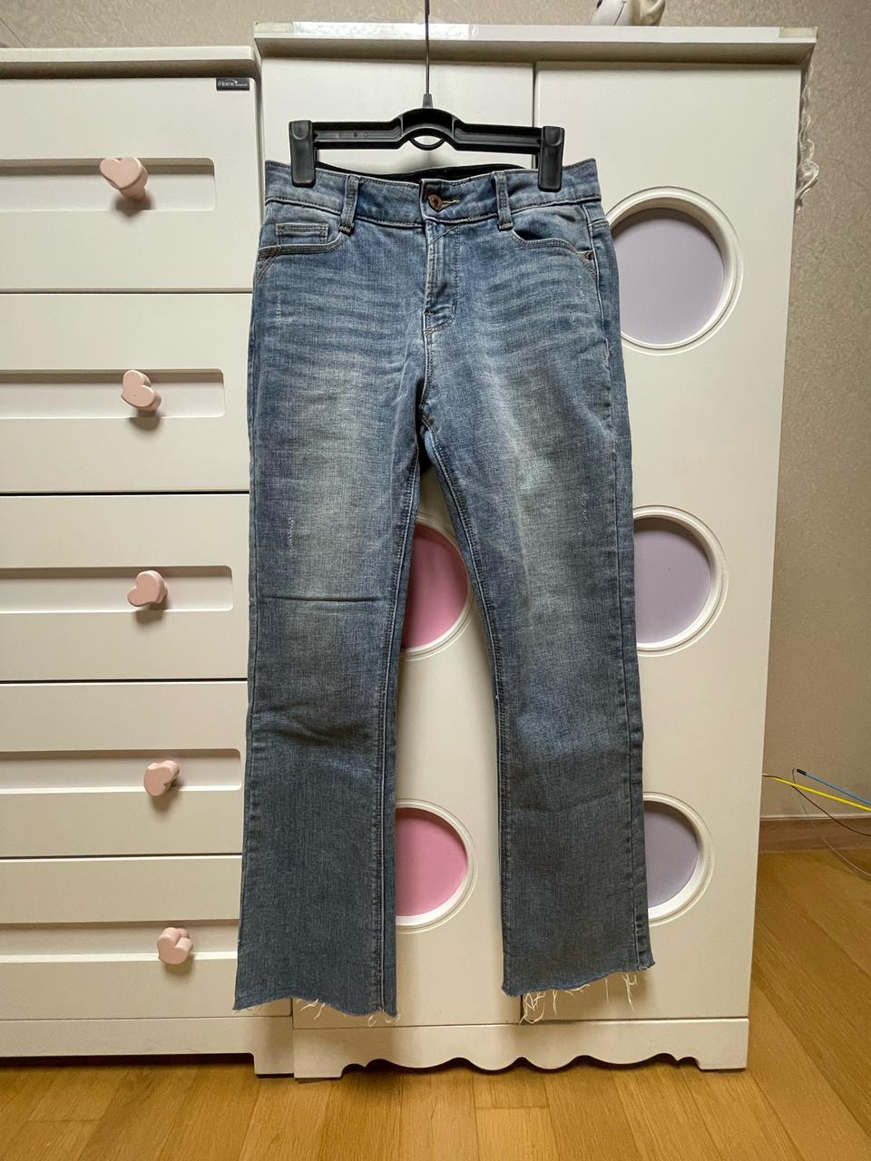 인디고 뱅크 기모 부츠컷 데님팬츠(67)55