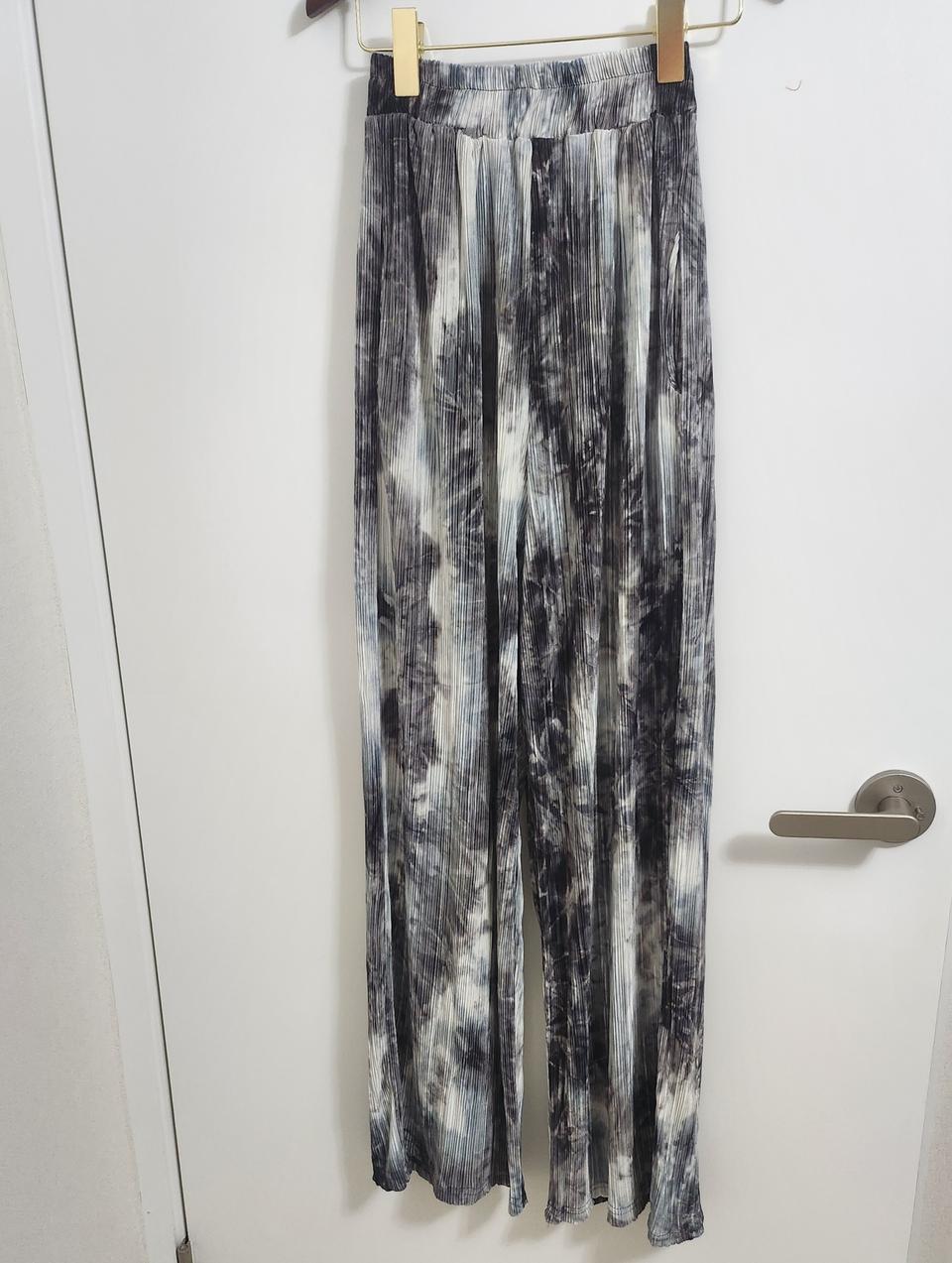 플리츠 주름 타이다이 나염밴딩팬츠(새상품)