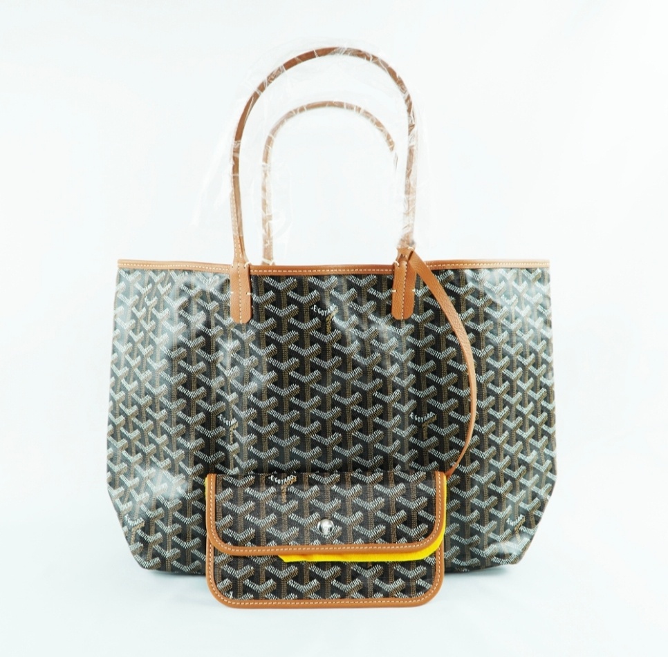 고야드 생루이백 PM 리버서블 양면 숄더백 쇼퍼백 기저귀가방 블랙 탄