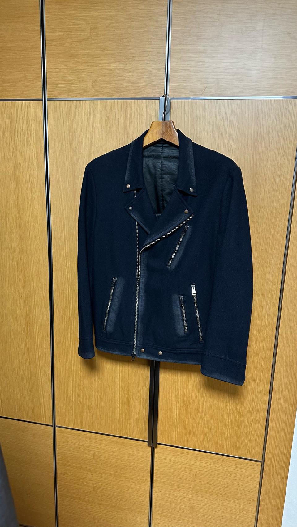 닐바렛 Neil Barrett 오일워싱 라이더 자켓점퍼블루종 정품 S사이즈