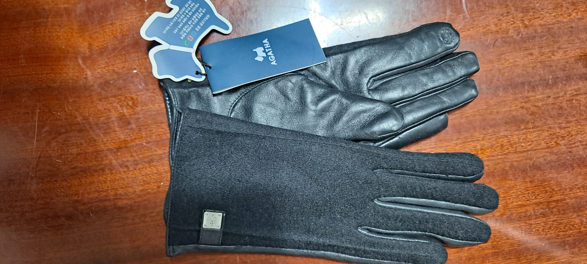 아가타 여성용 가죽장갑 스마트터치기능