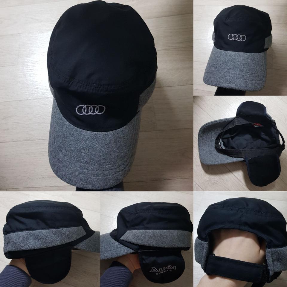 아우디 겨울모자 귀덮개 방한모자 한번착용한 거의새상품