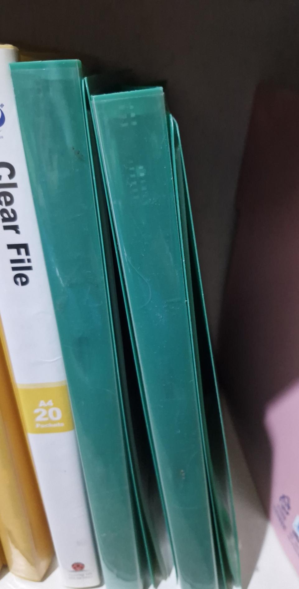 20매 A4 파일 초록색 - 4개