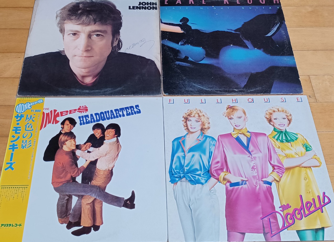 존 레논,얼 쿨루,몽키즈,둘리스/ LP음반 4장 입니다.