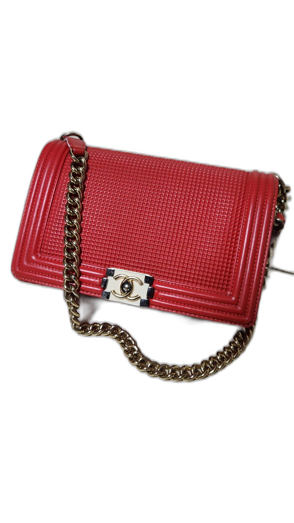 샤넬 보이백 레드