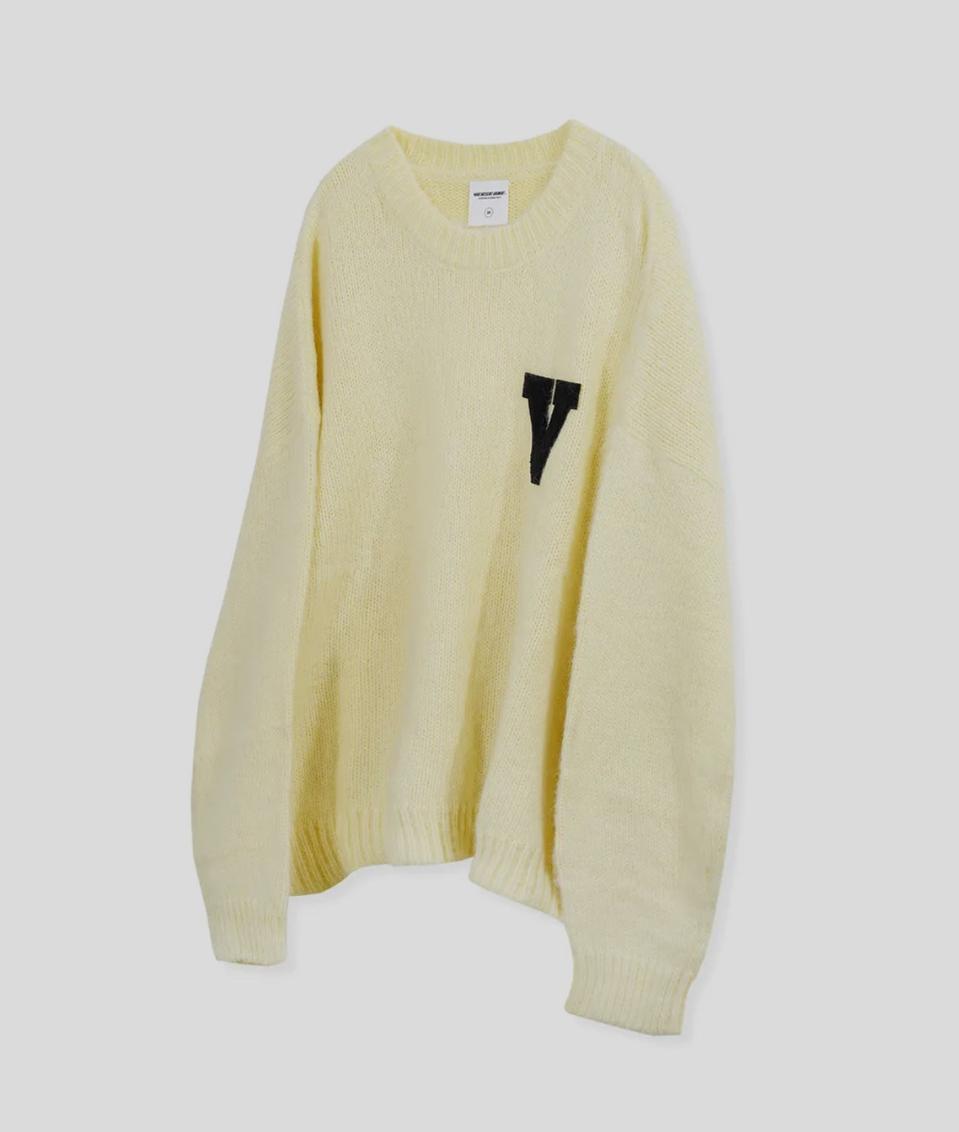 벌스원 개나리 니트 L