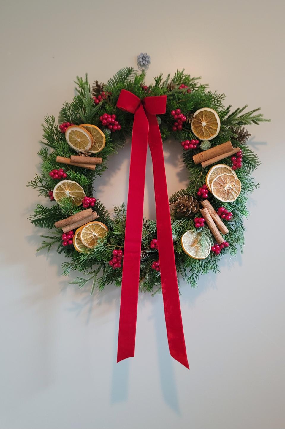 (새상품)50%할인가 고급 크리스마스 리스/인테리어소품/조화/트리