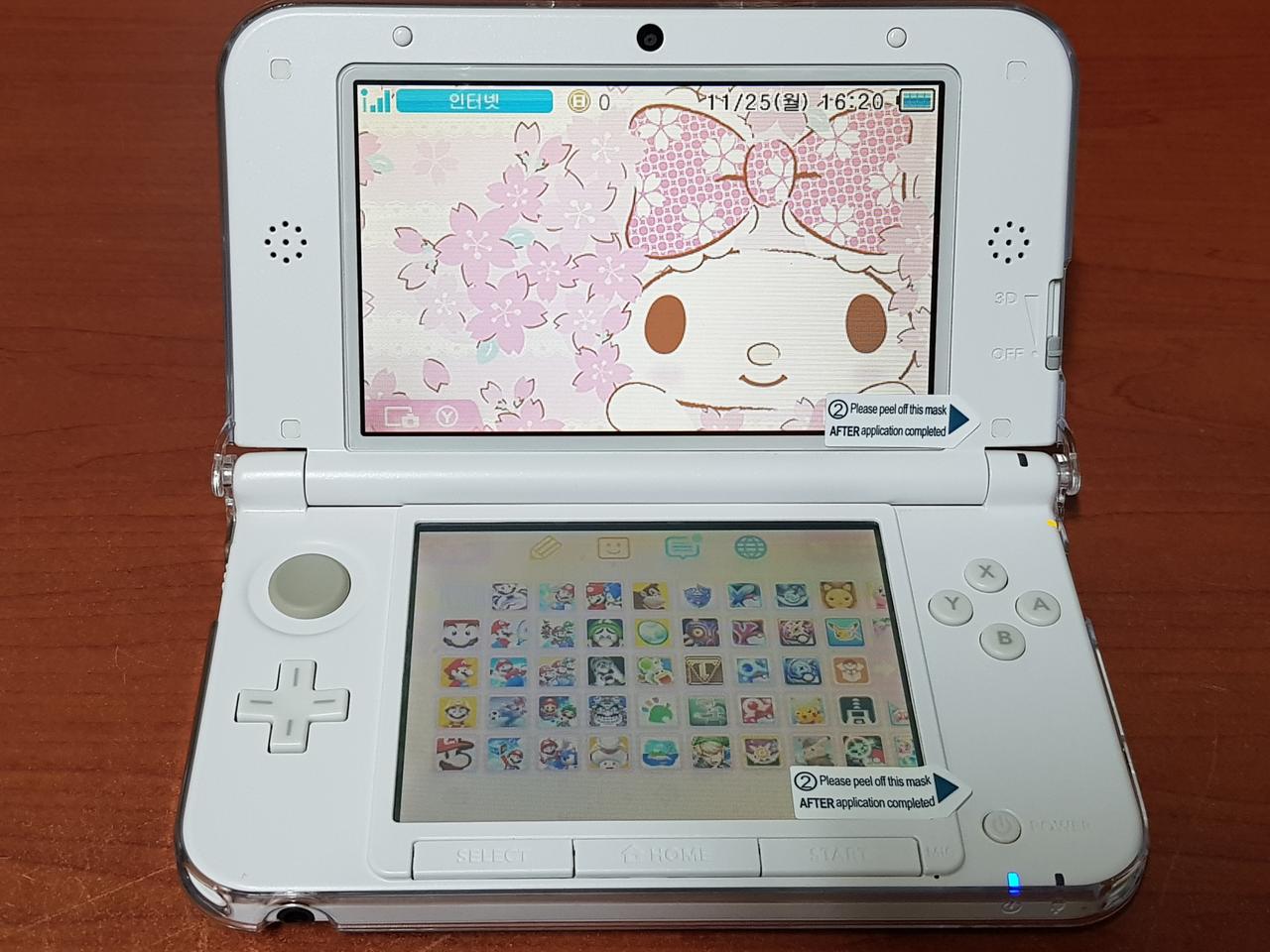 닌텐도 3DS XL 구큰다수 핑크x화이트 256G