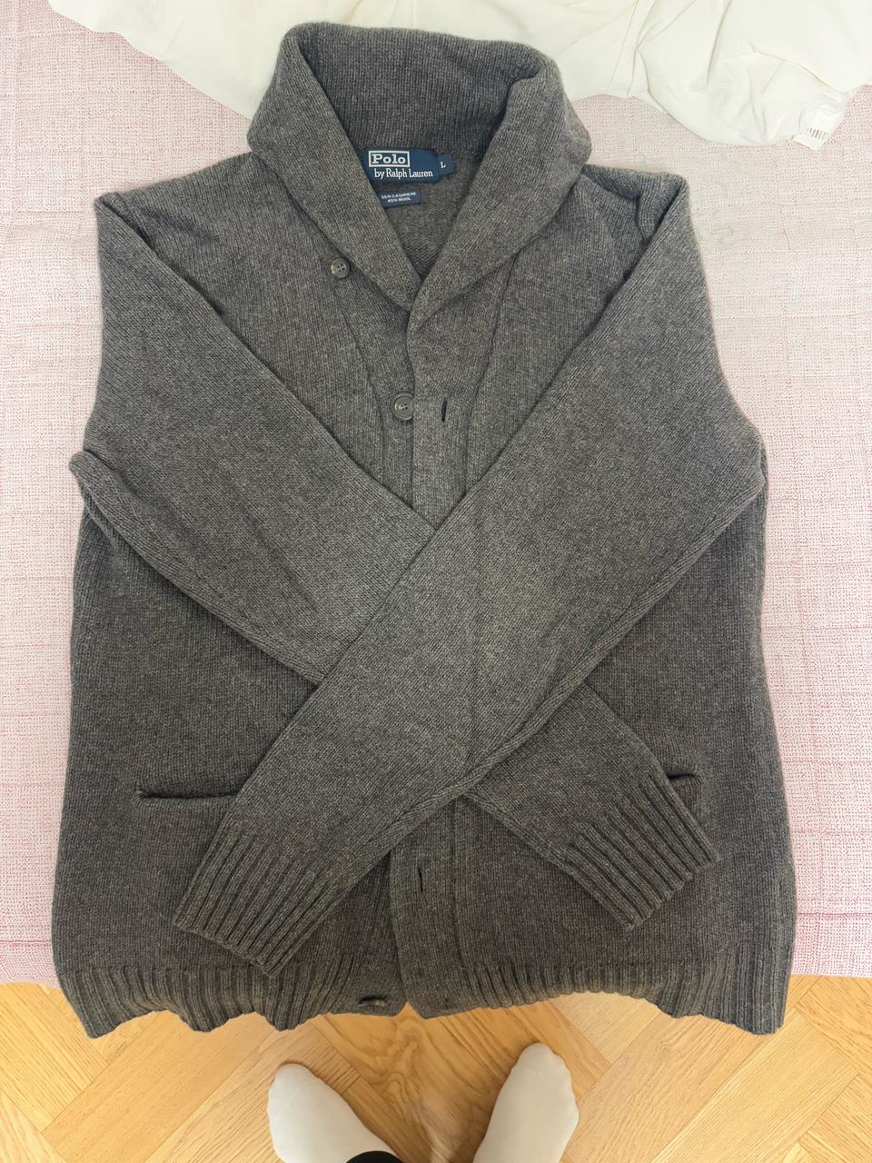 폴로 랄프로렌 숄카라 캐시미어 가디건