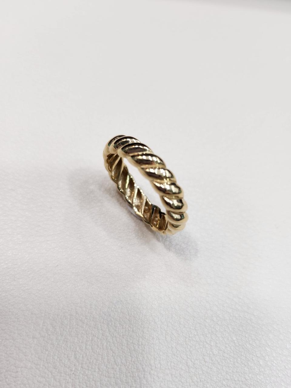 14k 18k 꼬임 명품 스타일 반지
