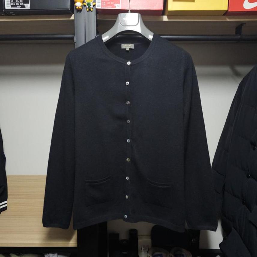 N.PEAL 엔필 부드러운캐시미어 여성가디건 L